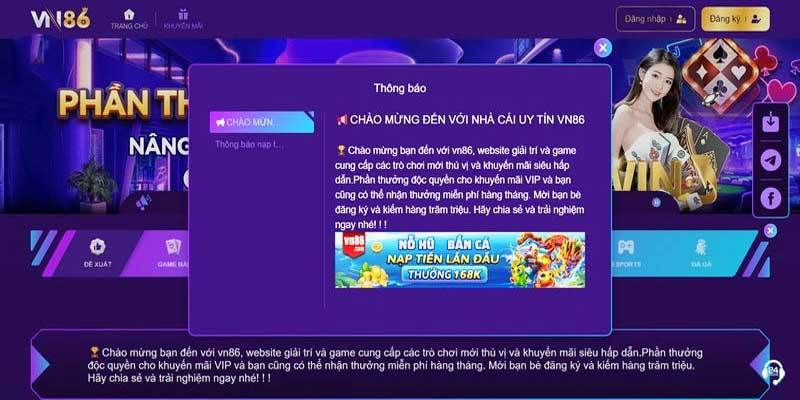 VN86 có các tựa game cá cược nào?